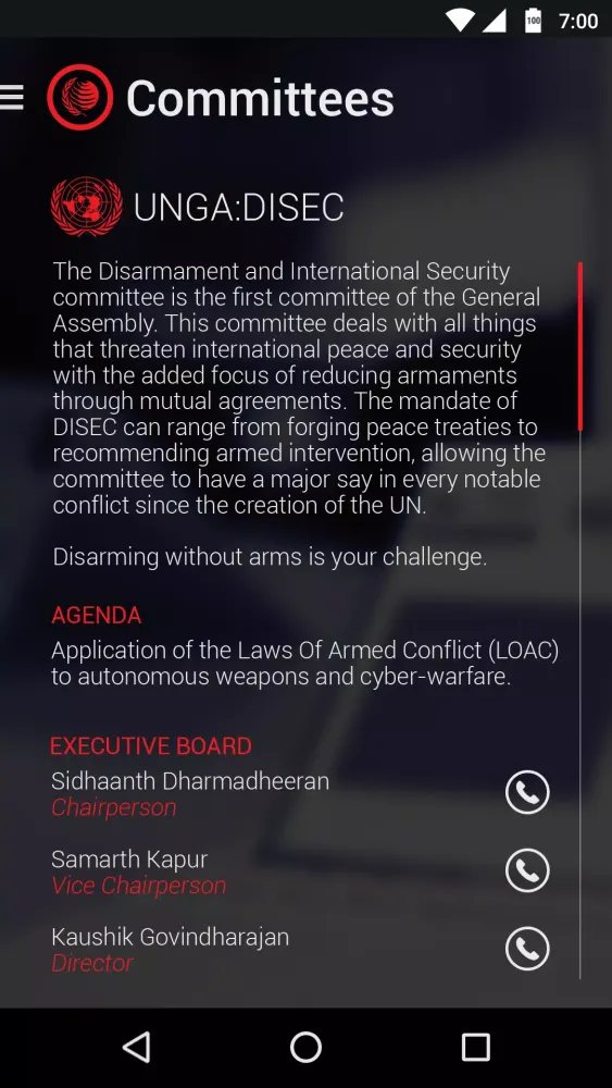 VITMUN 2018 Screenshots