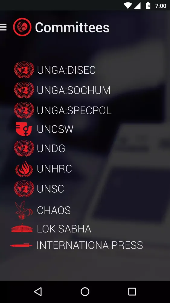 VITMUN 2018 Screenshots