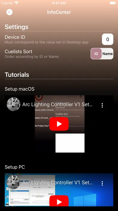 Arc Lighting Control 스크린샷