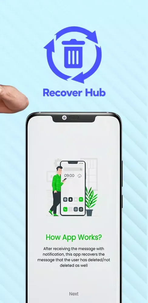 Tangkapan layar Recovery Hub