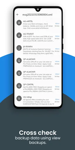 All Backup & Restore Screenshots