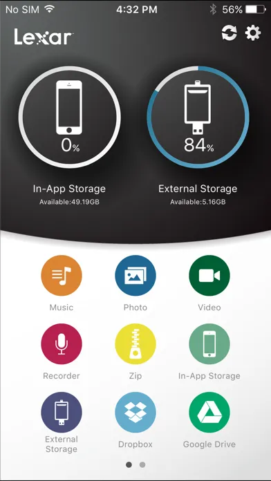Capturas de pantalla de Lexar Mobile Manager
