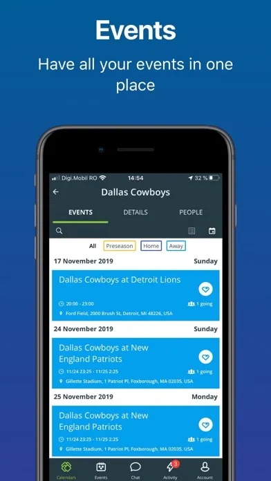 Allcal - Your Club and Events स्क्रीनशॉट