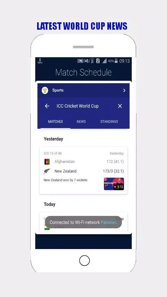 Capturas de tela do Live Cricket TV - Live TV