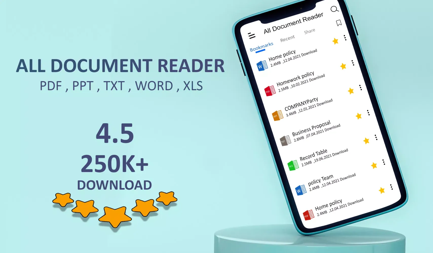 All Document Reader, PDF, Word スクリーンショット