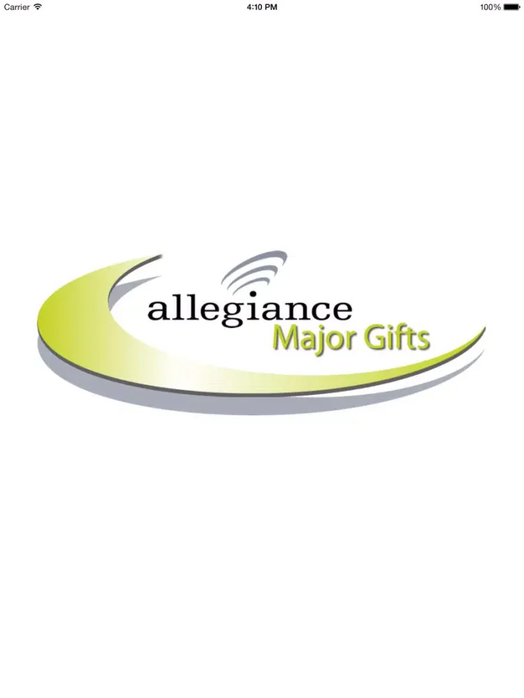 Allegiance Major Gifts iPad  스크린샷