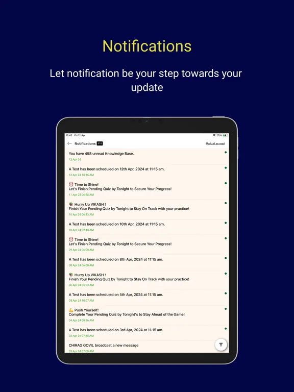 Enrolled only - ALLEN Digital iPad  스크린샷
