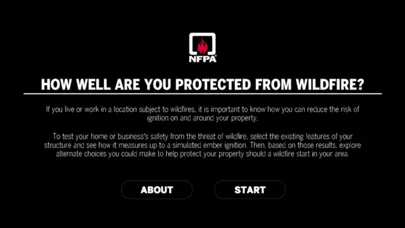 NFPA Wildfire Risk Simulator应用截图