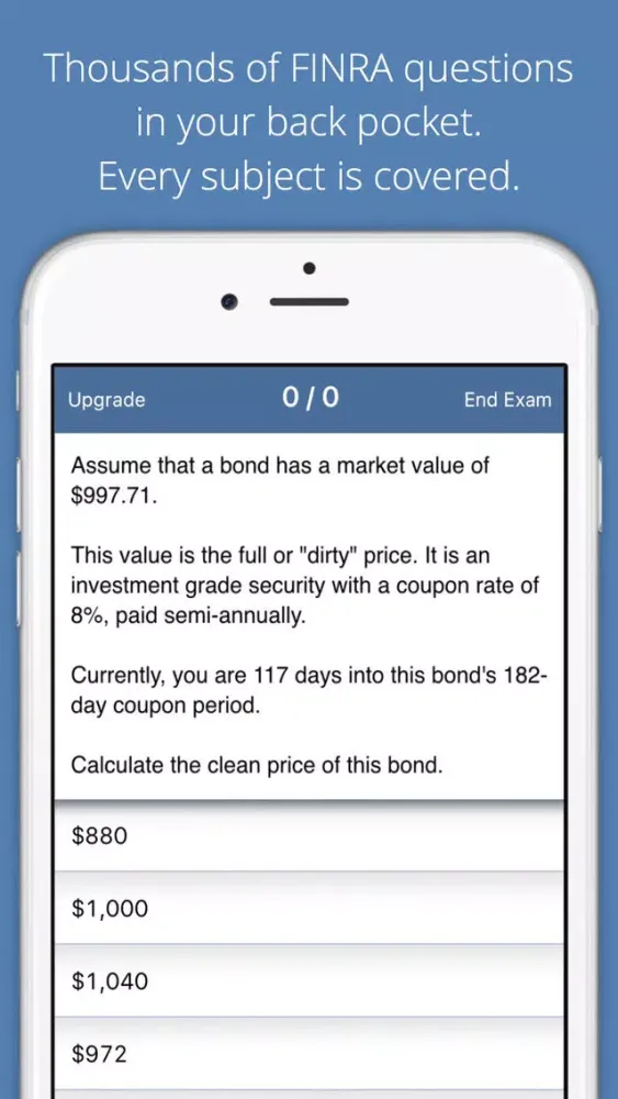 FINRA Series 6, 7, & 63 Prep Screenshots