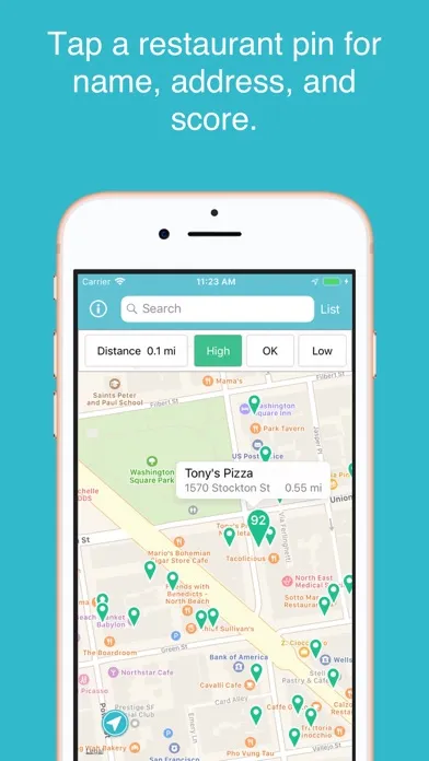 SF Restaurant Health Scores应用截图