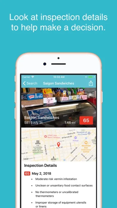 SF Restaurant Health Scores应用截图