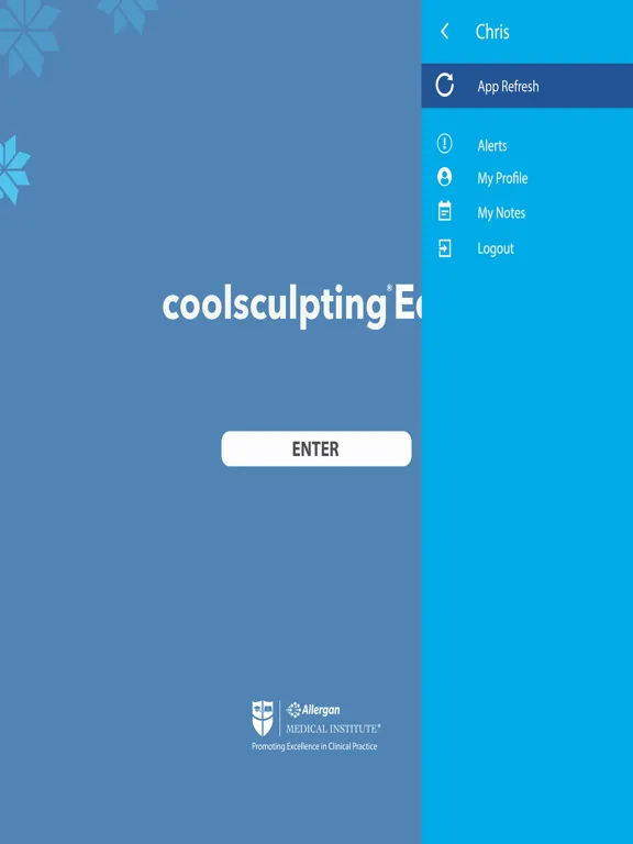 Capturas de tela do CoolSculptingEd iPad 