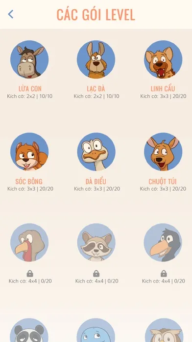 Tangkapan skrin Ô Chữ Trí Tuệ