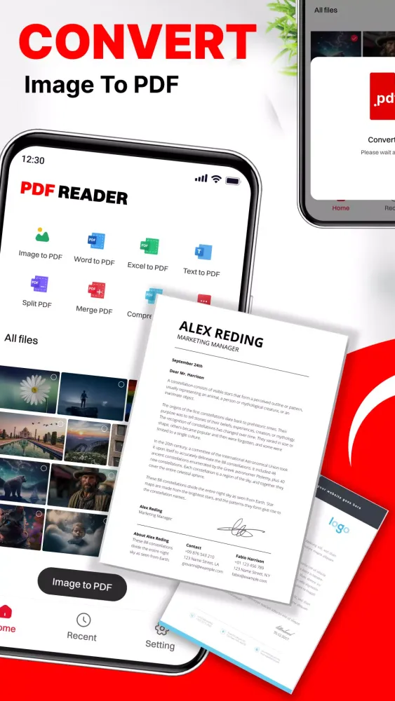 PDF Reader - Image to PDF Screenshots