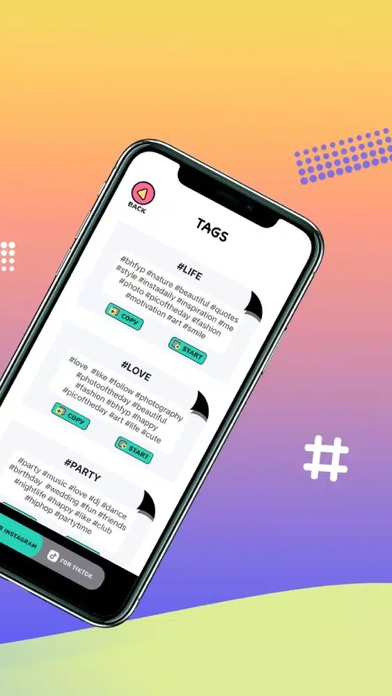 Best Tag Group for Social Screenshots