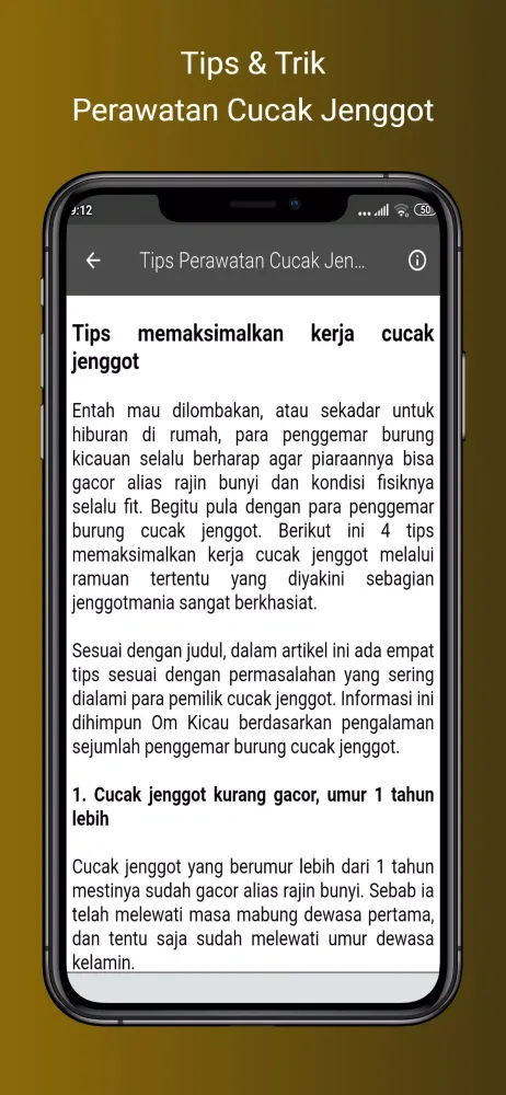 Masteran Cucak Jenggot Gacor Screenshots