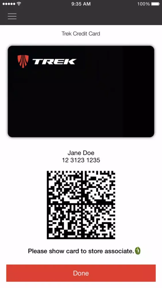 Скриншоты Trek Card App