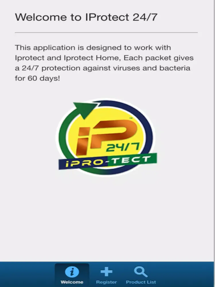 Iprotect 24/7 iPad  スクリーンショット