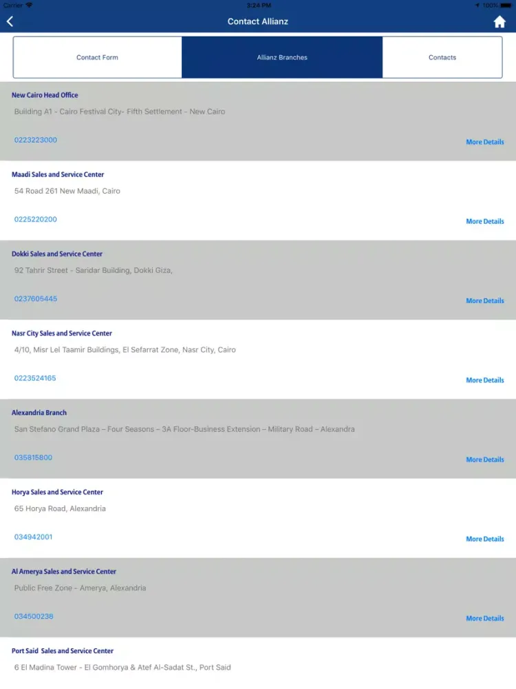 Capturas de pantalla de My Allianz App iPad 