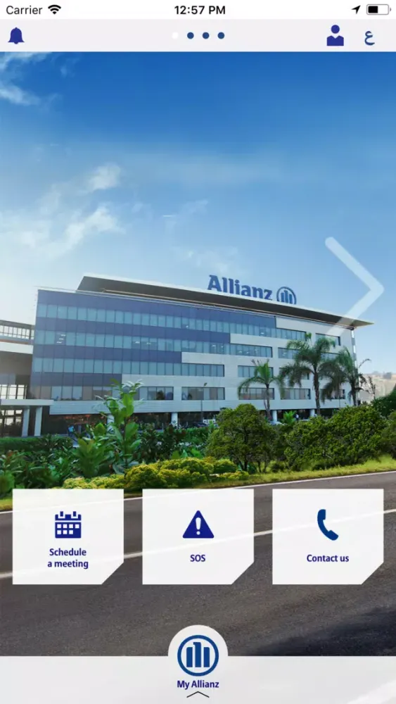 Capturas de pantalla de My Allianz App