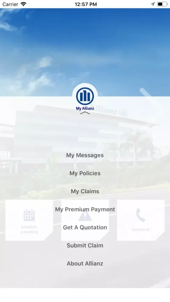 Capturas de pantalla de My Allianz App