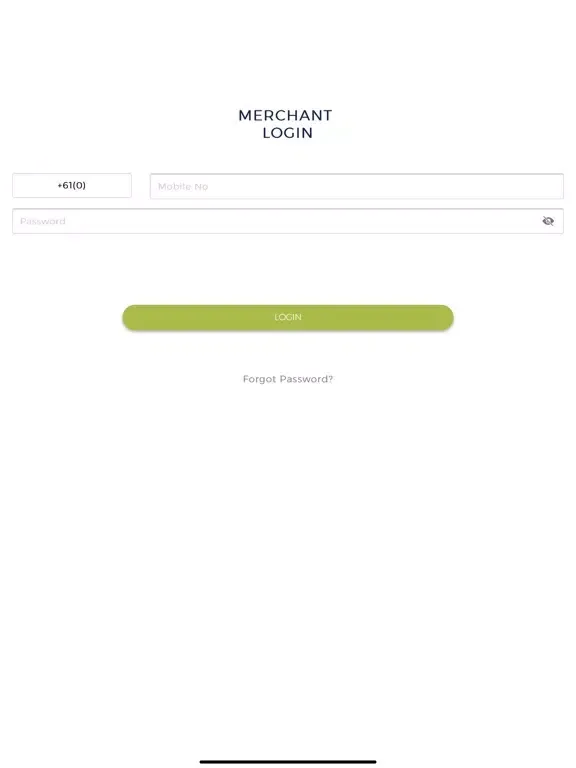 Ảnh chụp màn hình của Alligator merchant iPad 