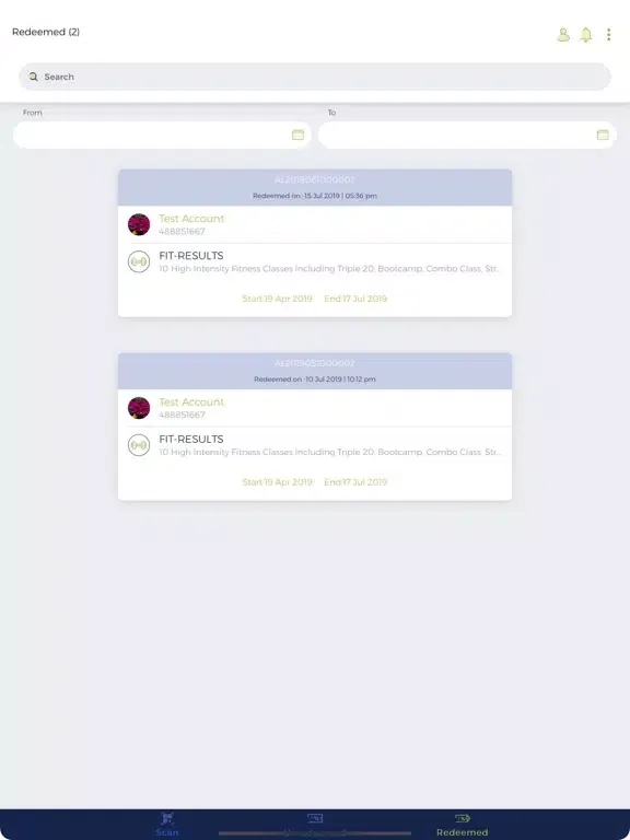 Ảnh chụp màn hình của Alligator merchant iPad 