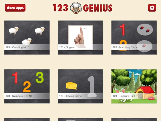 123 Genius First Numbers & Counting Game for Kids iPad  Screenshots