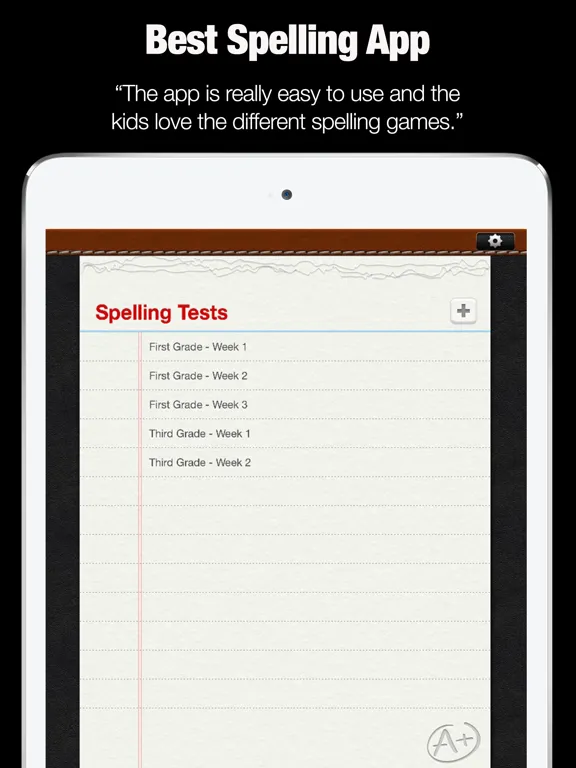 A+ Spelling Test iPad  스크린샷
