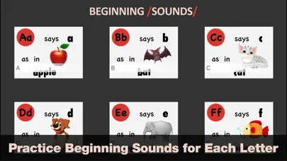 Captures d'écran de Beginning Sounds - Endless Phonics Reader