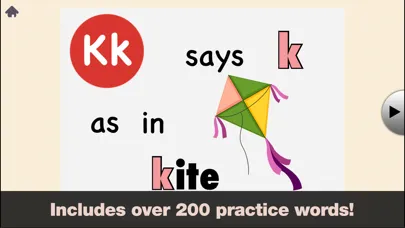 Captures d'écran de Beginning Sounds - Endless Phonics Reader