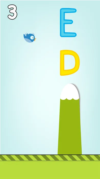 Captures d'écran de ABC Flappy Game - Learn The Alphabet Letter & Phonics Names One Bird at a Time