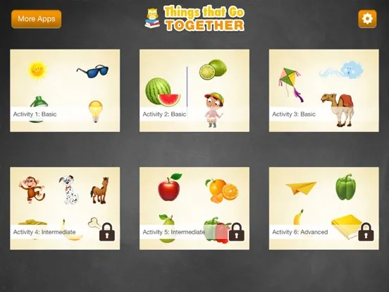 Screenshot di Montessori - Things That Go Together Matching Game iPad 