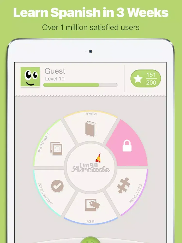 Learn Spanish with Lingo Arcade PRO iPad  Screenshots