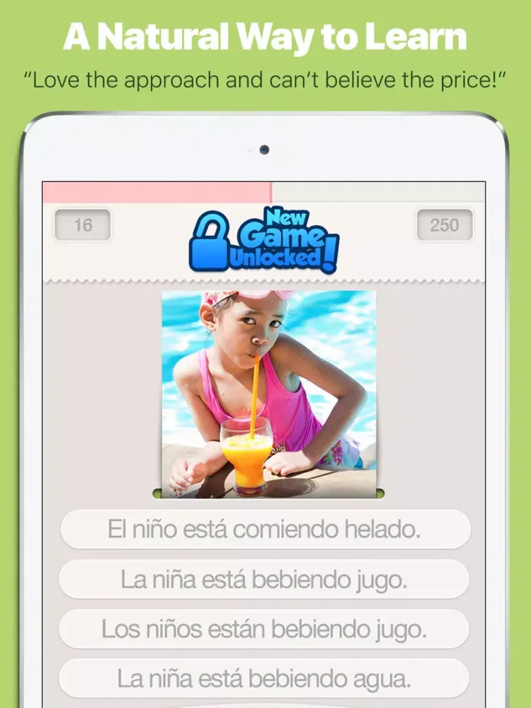 Learn Spanish with Lingo Arcade PRO iPad  Screenshots