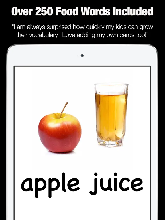 Capturas de pantalla de Flashcards for Kids - First Food Words iPad 