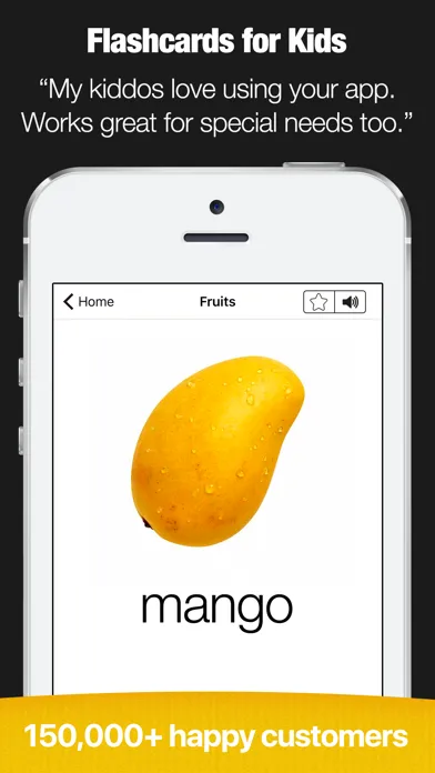 Capturas de pantalla de Flashcards for Kids - First Food Words