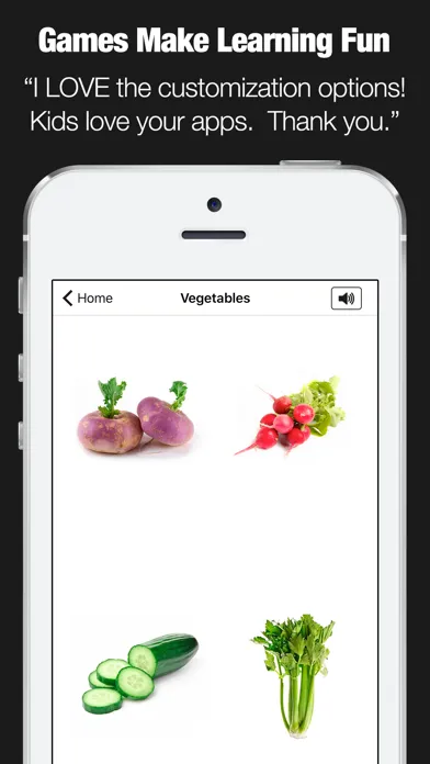 Capturas de pantalla de Flashcards for Kids - First Food Words