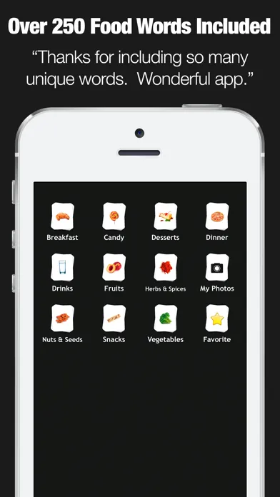 Capturas de pantalla de Flashcards for Kids - First Food Words