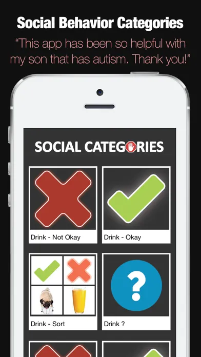 Autism Social Categories and Behaviour App Screenshots