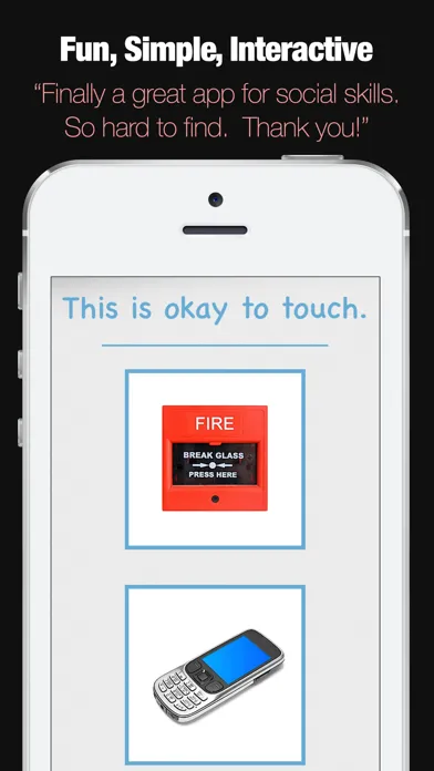 Autism Social Categories and Behaviour App Screenshots