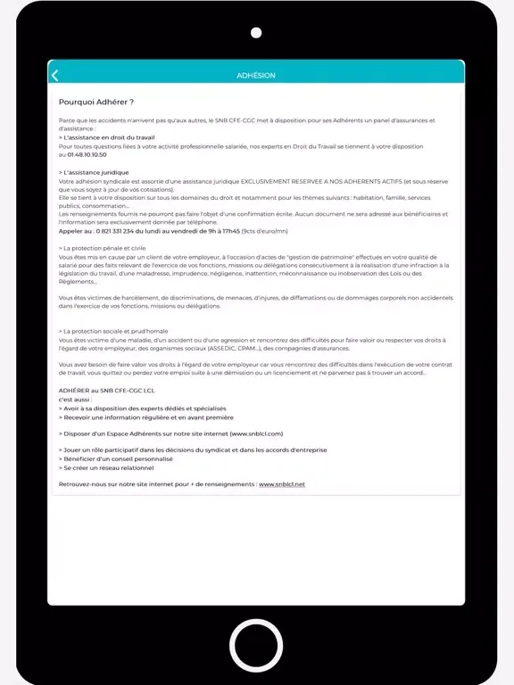 SNB CFE-CGC LCL iPad  스크린샷