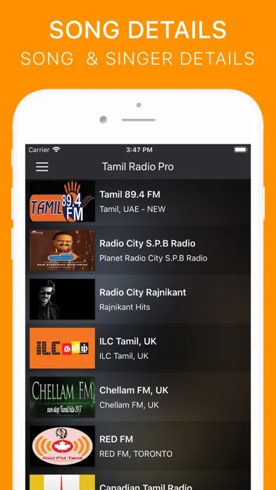 Capturas de pantalla de Tamil Radio Pro - No Ads