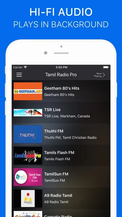 Capturas de pantalla de Tamil Radio Pro - No Ads