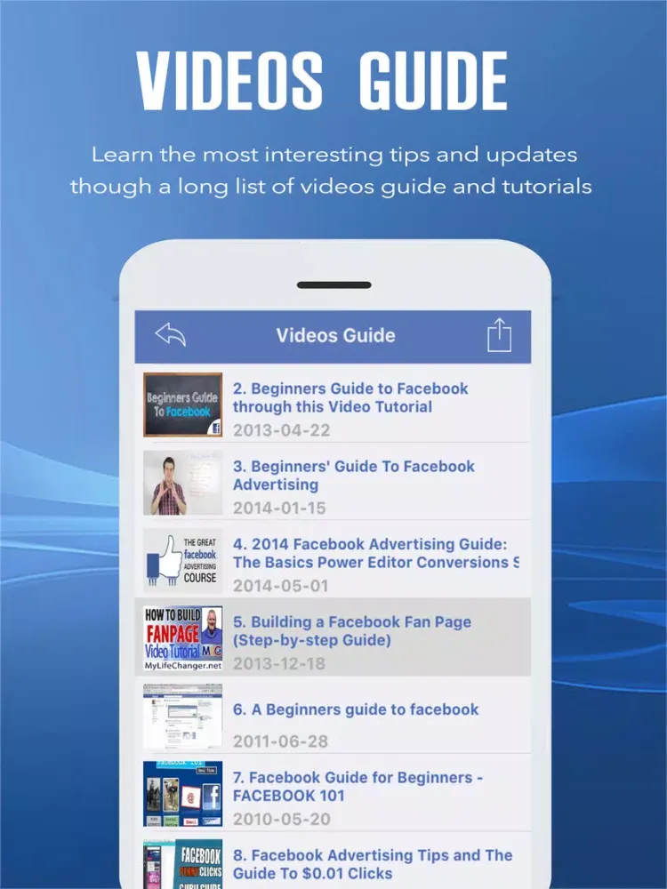 Capturas de pantalla de All in One - For Facebook Best Guide & Tips iPad 