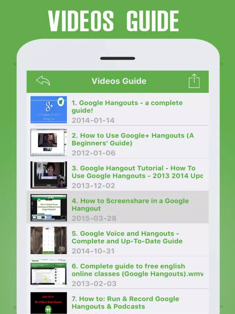 All in One For Google Hangouts - Best Guide & Tips iPad 應用截圖
