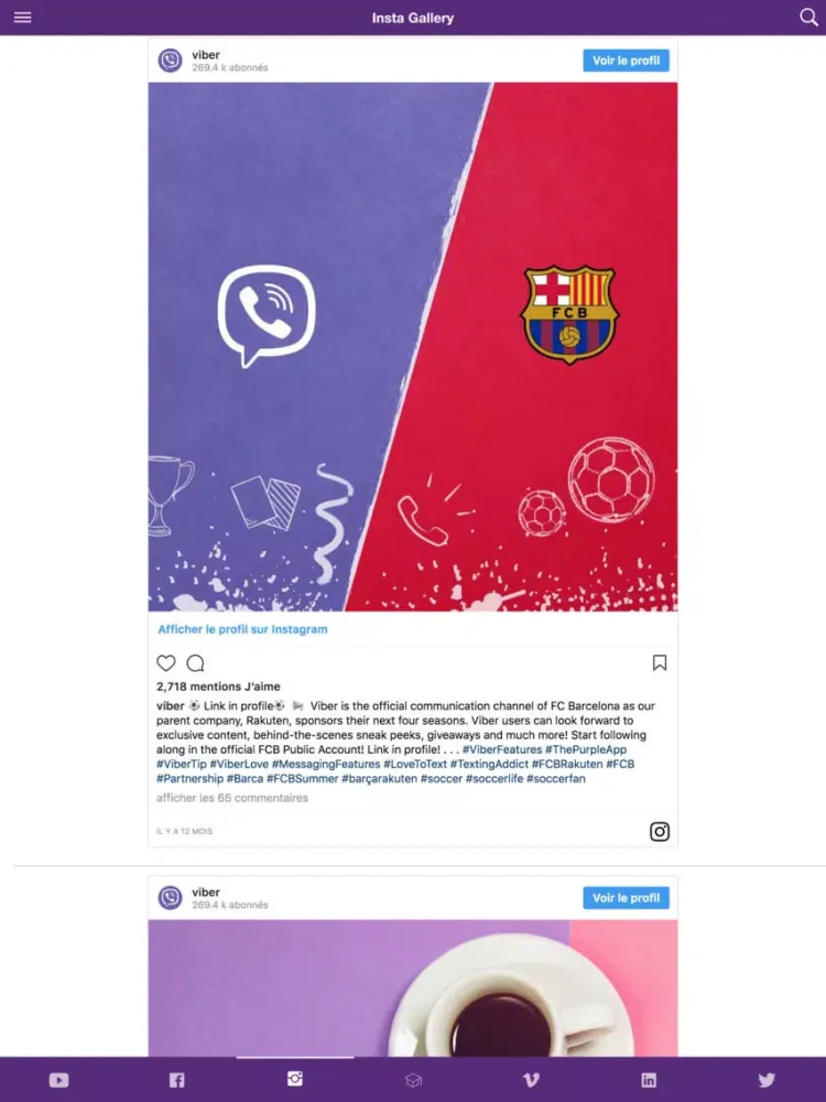 Capturas de tela do All in One For Viber iPad 