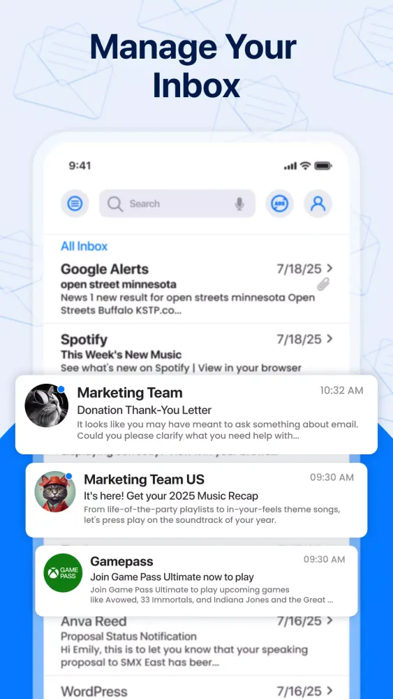 Email - Fast & Secure Mail Ekran Görüntüleri