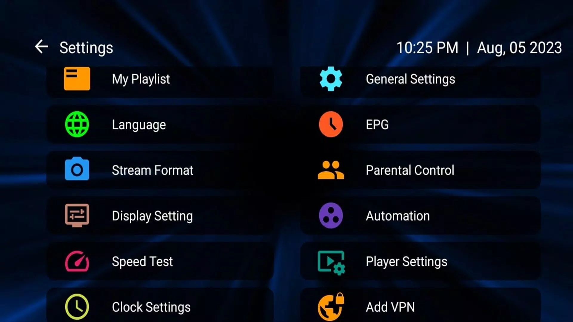 All IPTV Player Screenshots