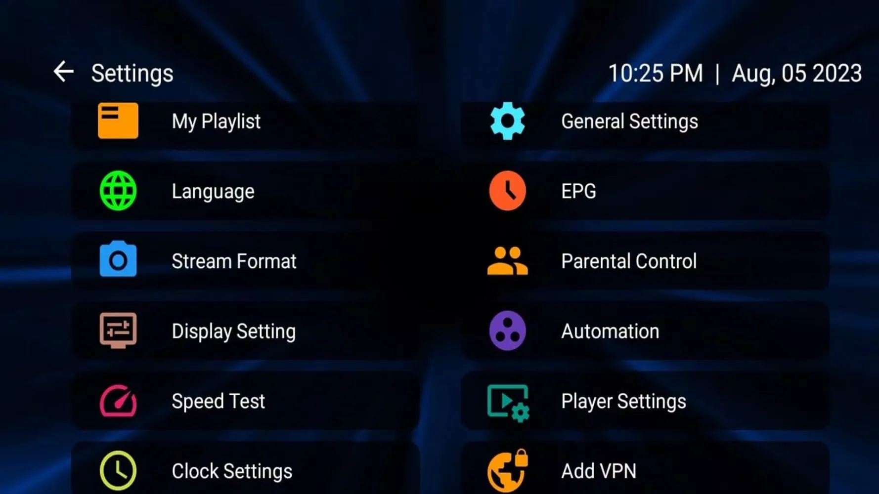Capturas de pantalla de All IPTV Player